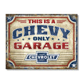SH - Chevy Garage 27,3 cm x 21 cm Tinnen Bord