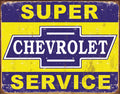 Super Chevy Service Tin Sign
